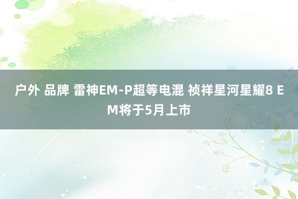户外 品牌 雷神EM-P超等电混 祯祥星河星耀8 EM将于5月上市