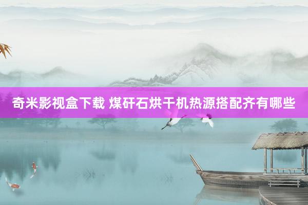 奇米影视盒下载 煤矸石烘干机热源搭配齐有哪些